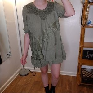 Simply couture green dress/long shirt
